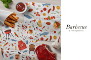 Barbecue food seamless patterns, a Pattern Graphic by Good Studio (Thumbnail 1 of 7)