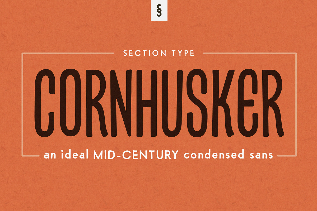 Cornhusker Regular | Condensed Font