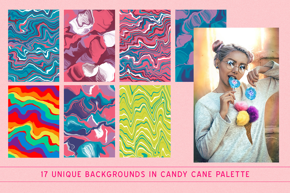 SWEET SUGAR CANDY ABSTRACT PATTERNS, a Texture Graphic by Creativemaker (Photo 3 of 13)
