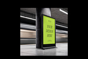 Vertical Billboard Mockup on Subway, a Mockup by rodrigofkaminski (Thumbnail 1 of 4)