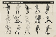 Retro Baseball Set, a Sport Illustration by Retro Machine (Thumbnail 3 of 7)
