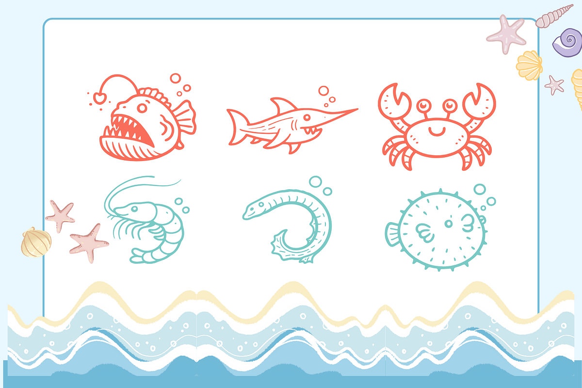 Under Sea Illustrations, an Object Illustration by Rasgood (Photo 4 of 7)