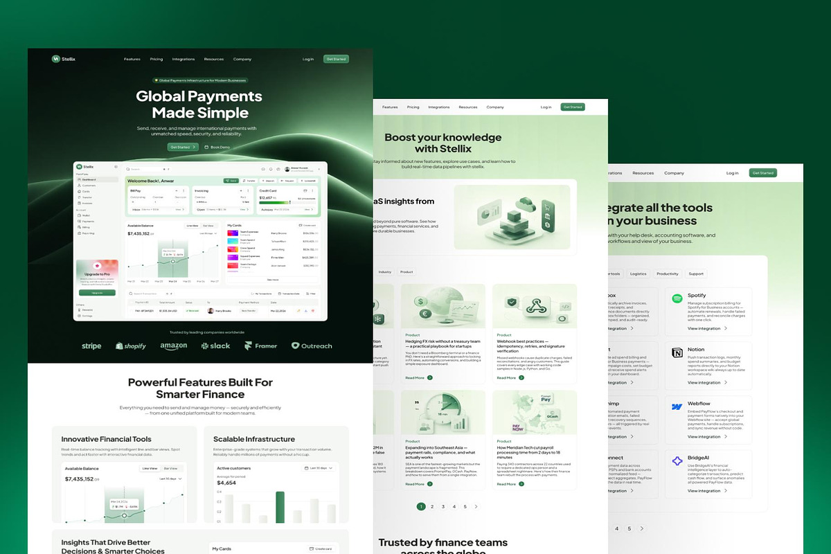 Global Payments & Financial Website, an UI Kit Template by Lumina_ui_ux202 (Photo 1 of 5)