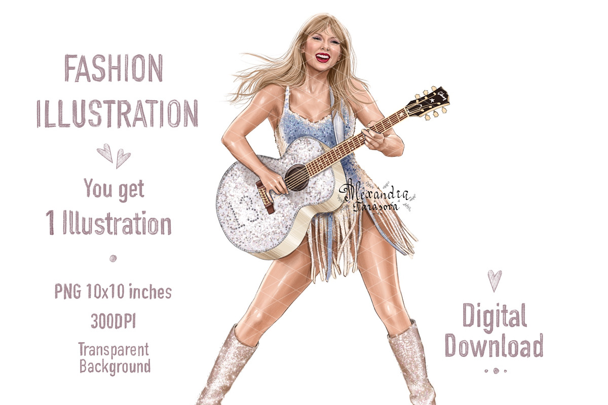Taylor Swift Illustration, a Person Illustration by BigArtLab (Photo 1 of 3)