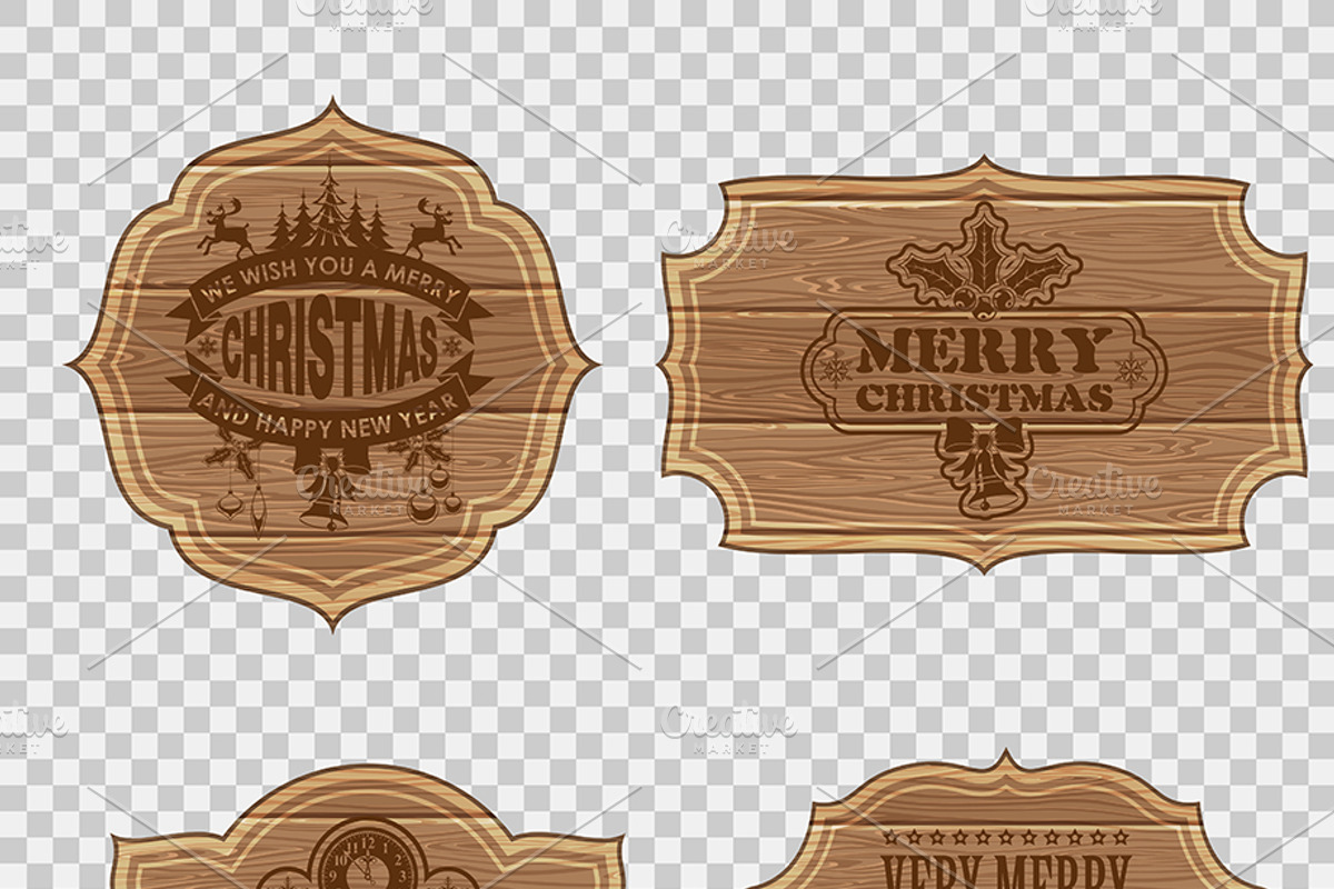 Christmas and New Year Backgrounds, a Decorative Illustration by TAlex (Photo 3 of 6)