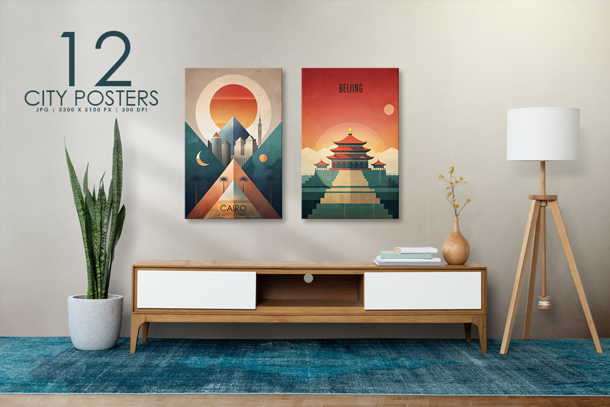 City Posters - 01, a Decorative Illustration by Digital Art Creations (Photo 7 of 8)
