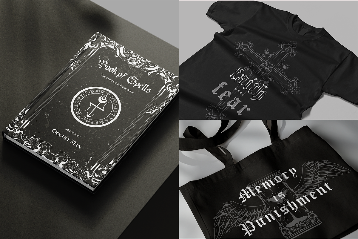 Gothic Frame & Ornament Set, a Seasonal Illustration by Invisual Studio (Photo 6 of 7)