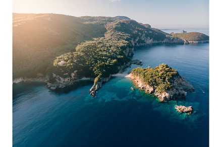 Aerial view of Corfu island., a Nature Photo by Maksym Zaitsev