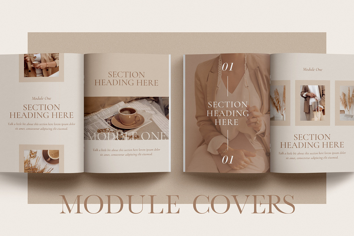 Ebook+Workbook Template Bundle CANVA, a Magazine Template by Studio Loire (Photo 8 of 40)