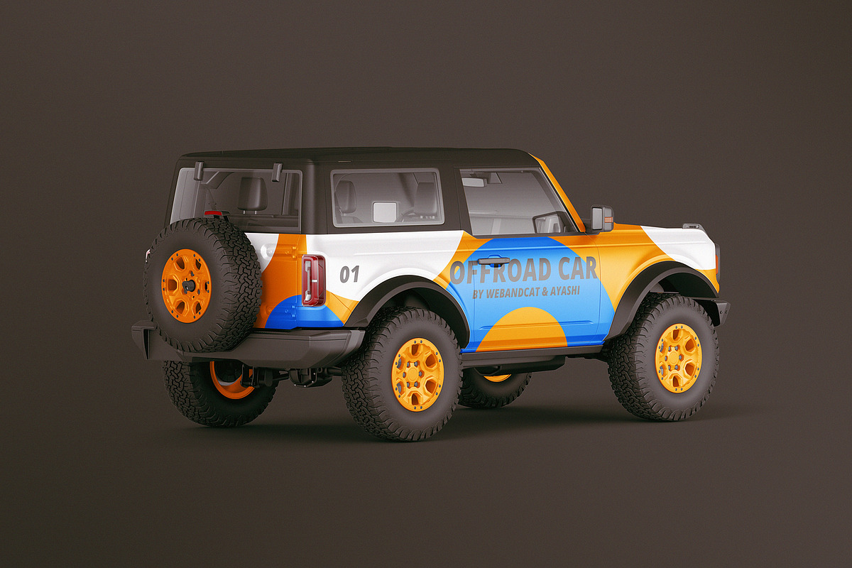 SUV Car Mockup, an Advertising Mockup by WebAndCat (Photo 9 of 14)