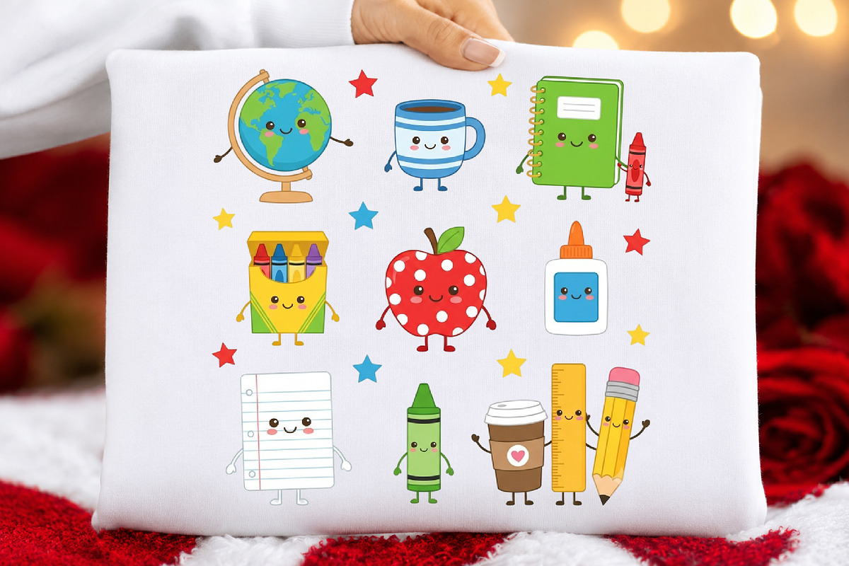 Teacher Supplies Doodle Friends PNG, a Seasonal Illustration by DreamCafeArt (Photo 5 of 7)