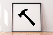 Hammer Silhouette SVG #2, a Work Illustration by newminddesign (Thumbnail 4 of 5)