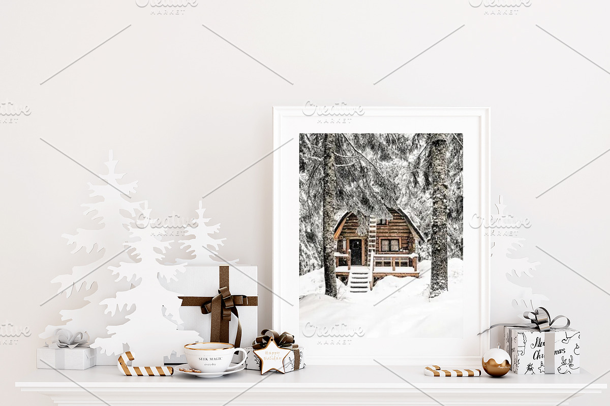 Christmas Frame Mockup Bundle -20, a Print Template by Mockup Shop (Photo 30 of 39)