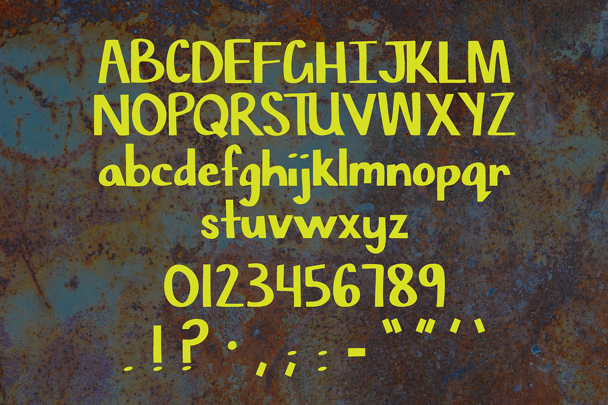 Chisel Mark Font preview 4