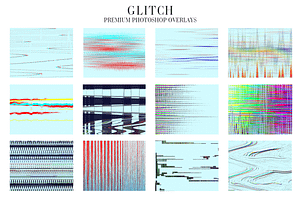 Glitch Overlays Photoshop