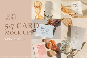 5x7 Card / Stationery Mock-Ups, a Product Mockup by Dikarte.Store