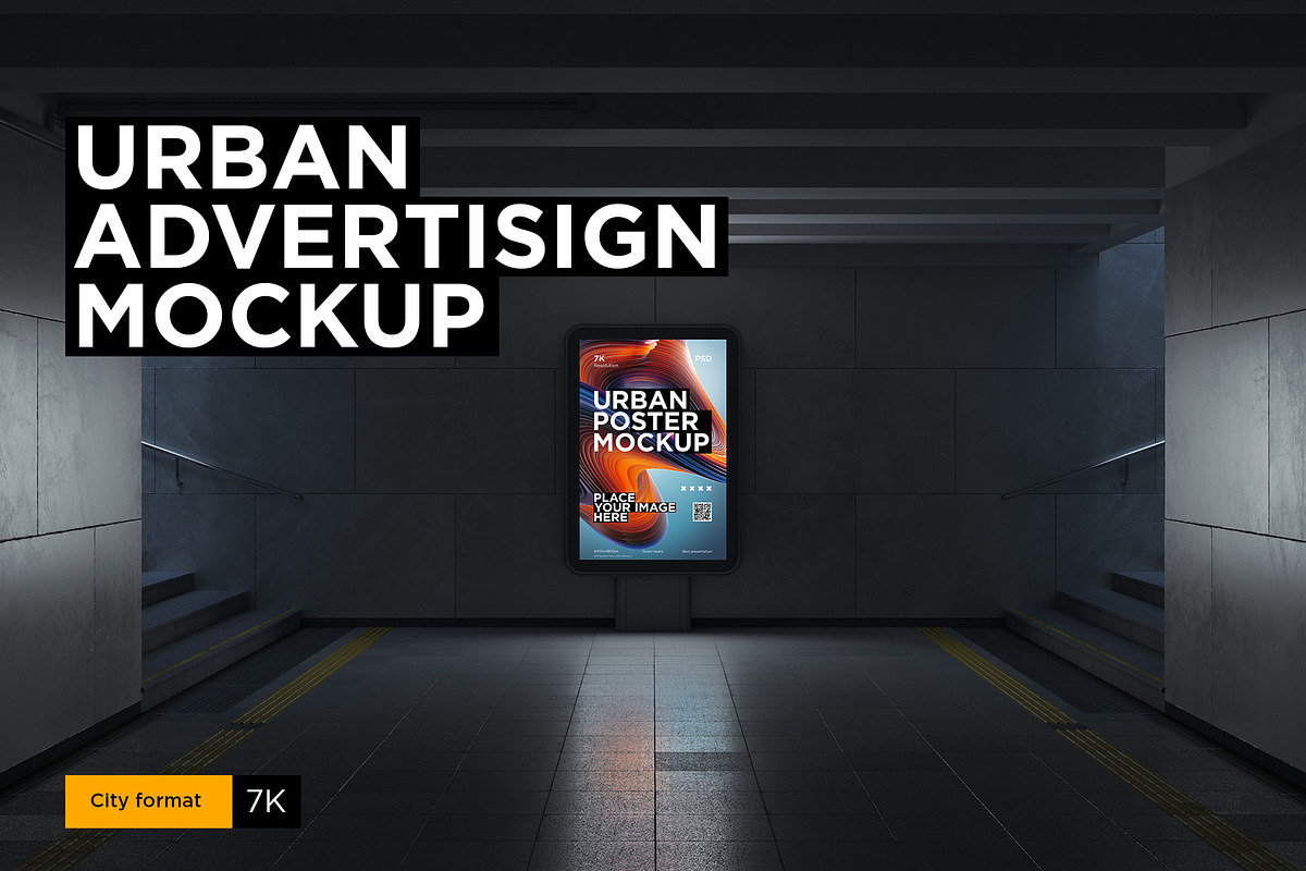 Urban Advertisign Mockup, a Print Template by TITO (Photo 2 of 3)