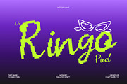 CS Ringo Pixel, a Script Font by Craft Supply Co. (Thumbnail 1 of 8)