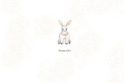 Watercolor Animal Numbers Set, an Animal Illustration by MayaNavits (Thumbnail 8 of 8)