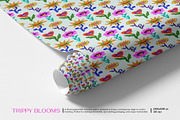 Trippy Blooms – Psychedelic Pattern, a Pattern Graphic by Alona Savchuk (Thumbnail 4 of 7)