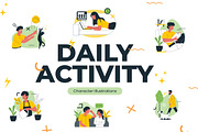 Daily Activity Illustration, a Person Illustration by Loin Studio (Thumbnail 1 of 4)