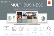 Multi Business PowerPoint Template, a Presentation Template by SlideSalad (Thumbnail 2 of 28)