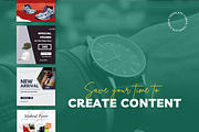 Fashion Sale Content Instagram Posts, a Social Media Template by emcrea (Thumbnail 4 of 9)