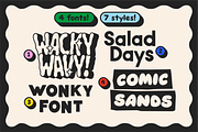 Super Happy Good Time! Font Bundle, a Sans Serif Font by Meg Lewis Fun House (Thumbnail 2 of 8)