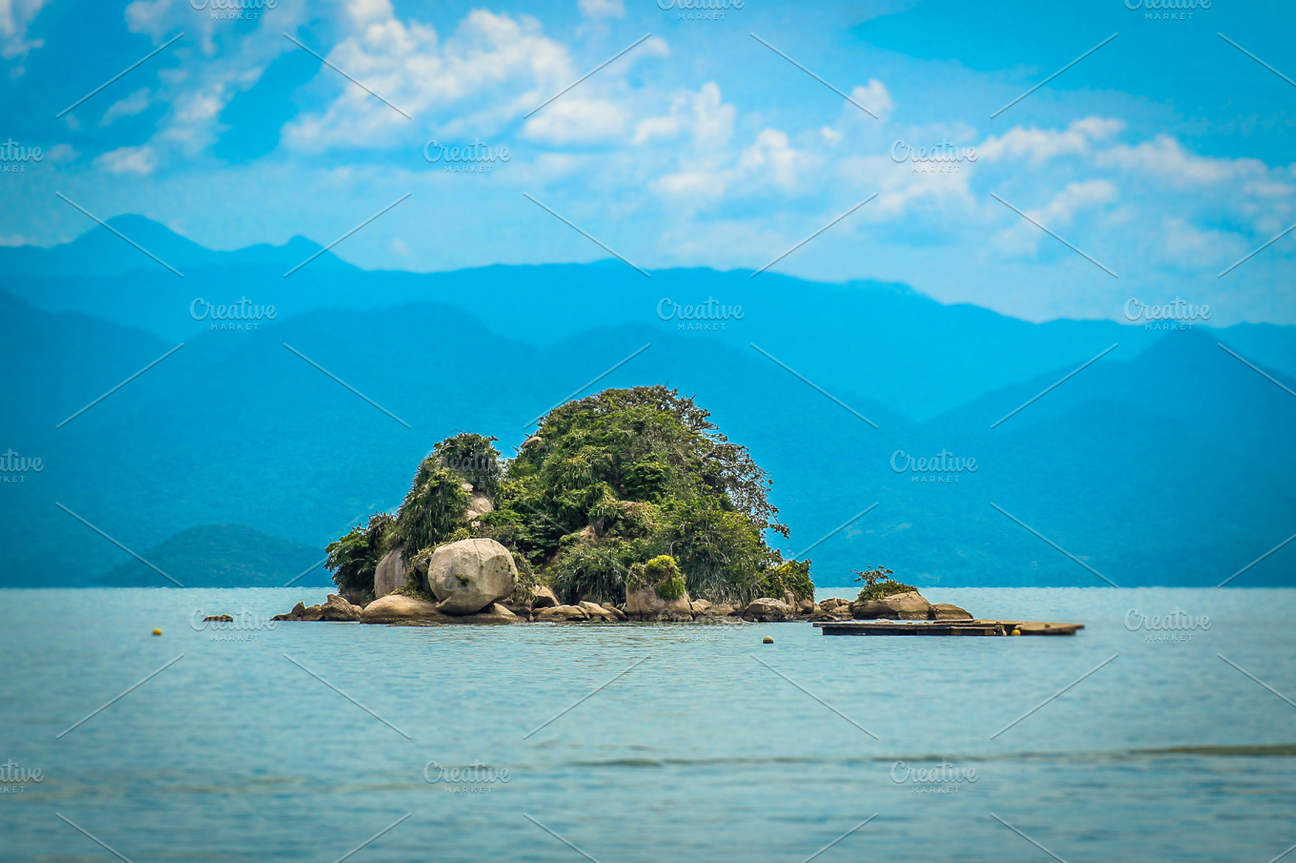 Beautiful island near Paraty, Brazil, a Nature Photo by doefler