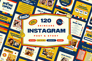 120 Modern Instagram Pack Skincare, a Social Media Template by Branding Victory STD (Thumbnail 1 of 10)