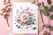 Valentine Rose Bouquets Clipart, an Illustration by SinaCreation (Thumbnail 7 of 10)