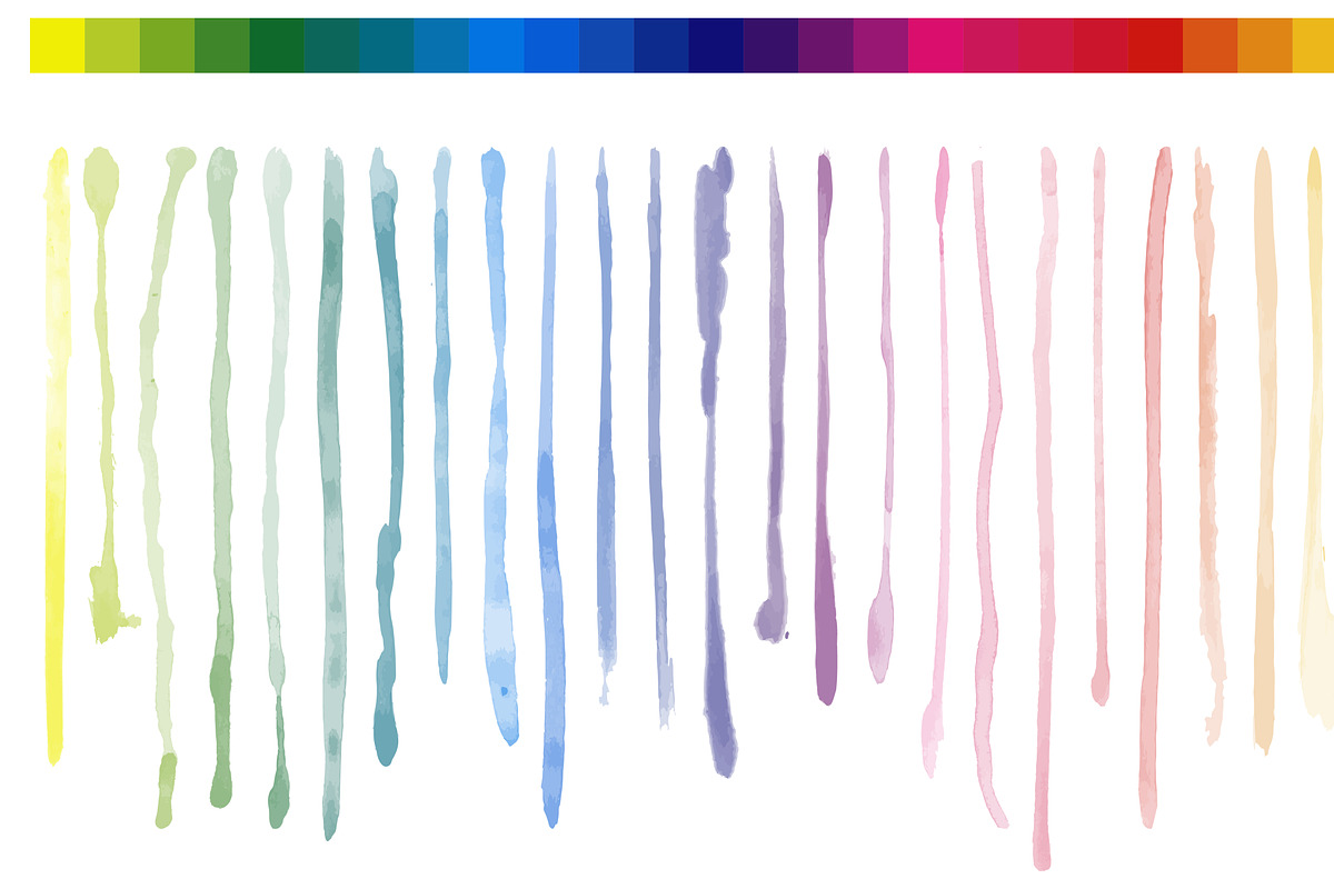 set of 223 watercolor vector brushes, a Brush Add-On by Asyndrom (Photo 3 of 4)