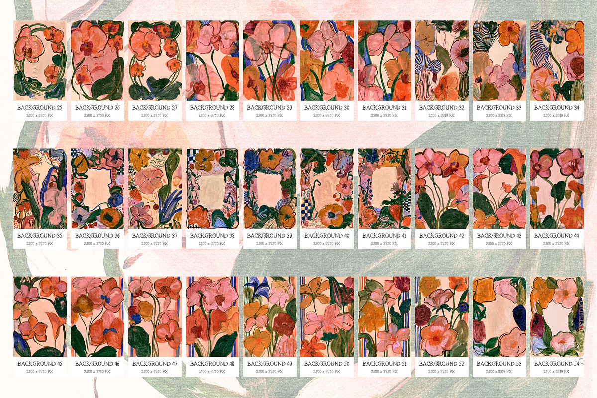 Painterly Florals, a Background Graphic by nadispasibenko (Photo 8 of 9)