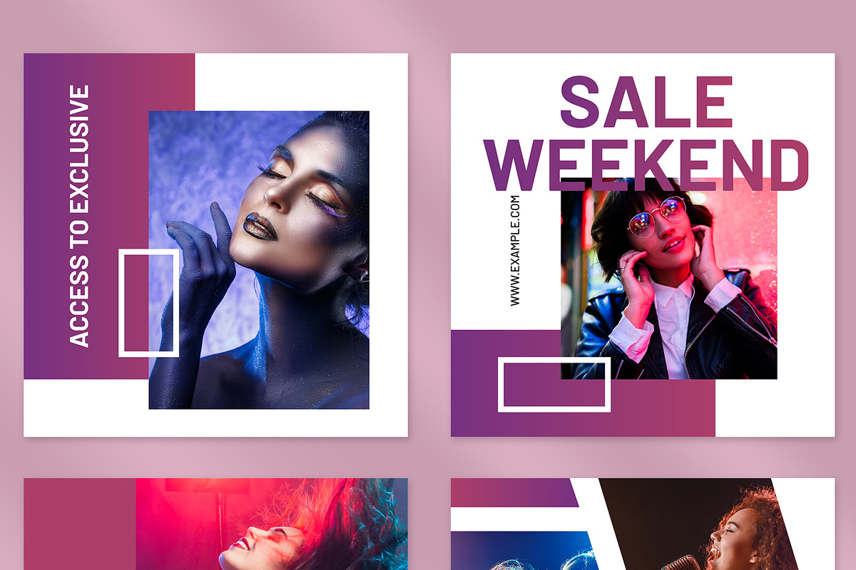 Fashion Neon Social Media Post, a Social Media Template by ContestDesign (Photo 2 of 5)