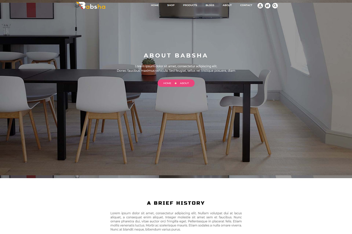 Babsha Responsive Bootstrap 4 theme, a Bootstrap Template by @lo