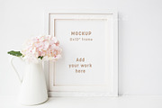 8x10 floral frame mockup, a Print Template by White Hart Co. (Thumbnail 2 of 4)