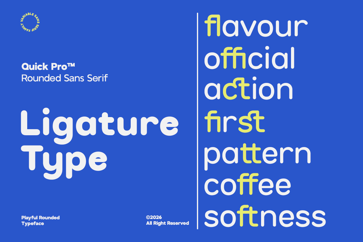 GC Quick Pro - Variable Rounded Sans, a Sans Serif Font by Glyphonic (Photo 9 of 15)