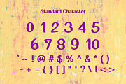 Letters Painted Fonts, a Script Font by N Nakorn Creative (Thumbnail 7 of 7)