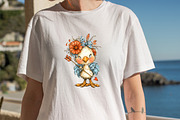 Whimsical Chicken Valentine Clipart, an Illustration by SVGArt (Thumbnail 8 of 8)