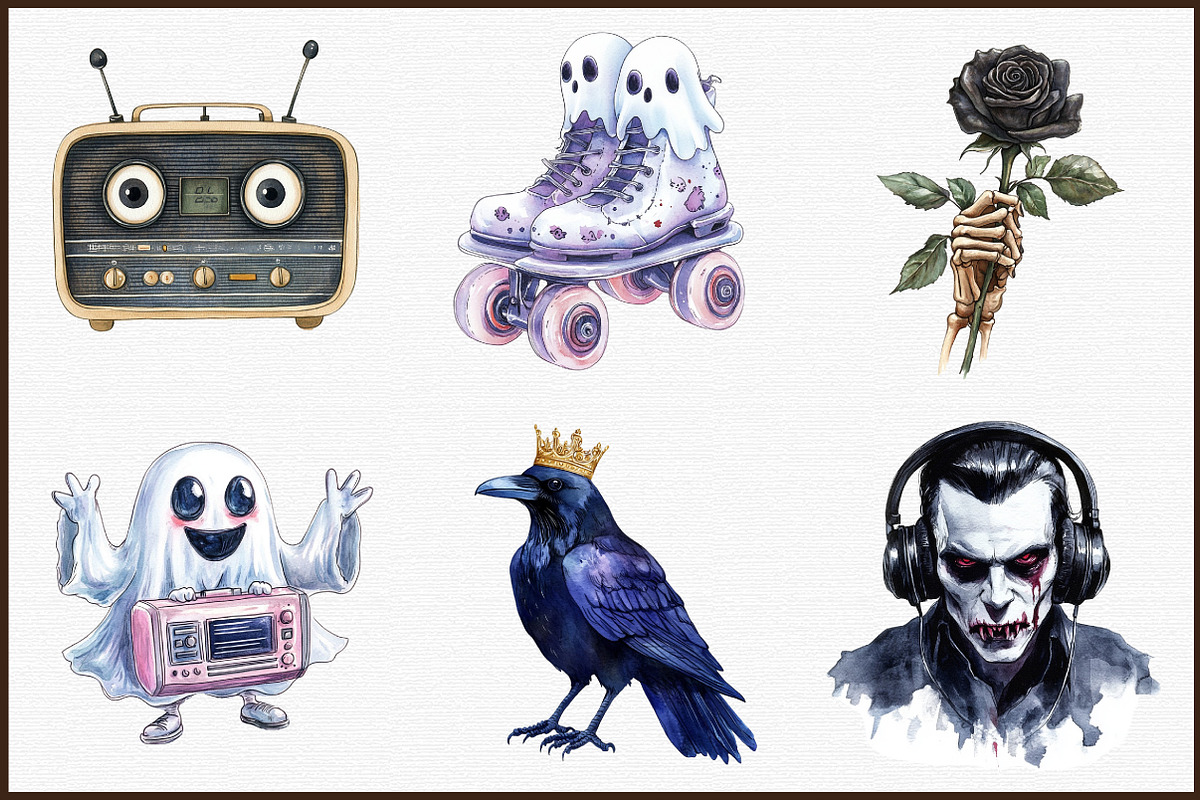 Disco Halloween Clipart, an Illustration by Sublimation Artist (Photo 3 of 6)