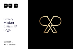 Luxury Modern Initials PP Logo, a Branding & Logo Template by Luxury Logos