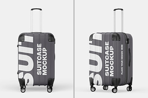 Travel Suitcase Mockup Set