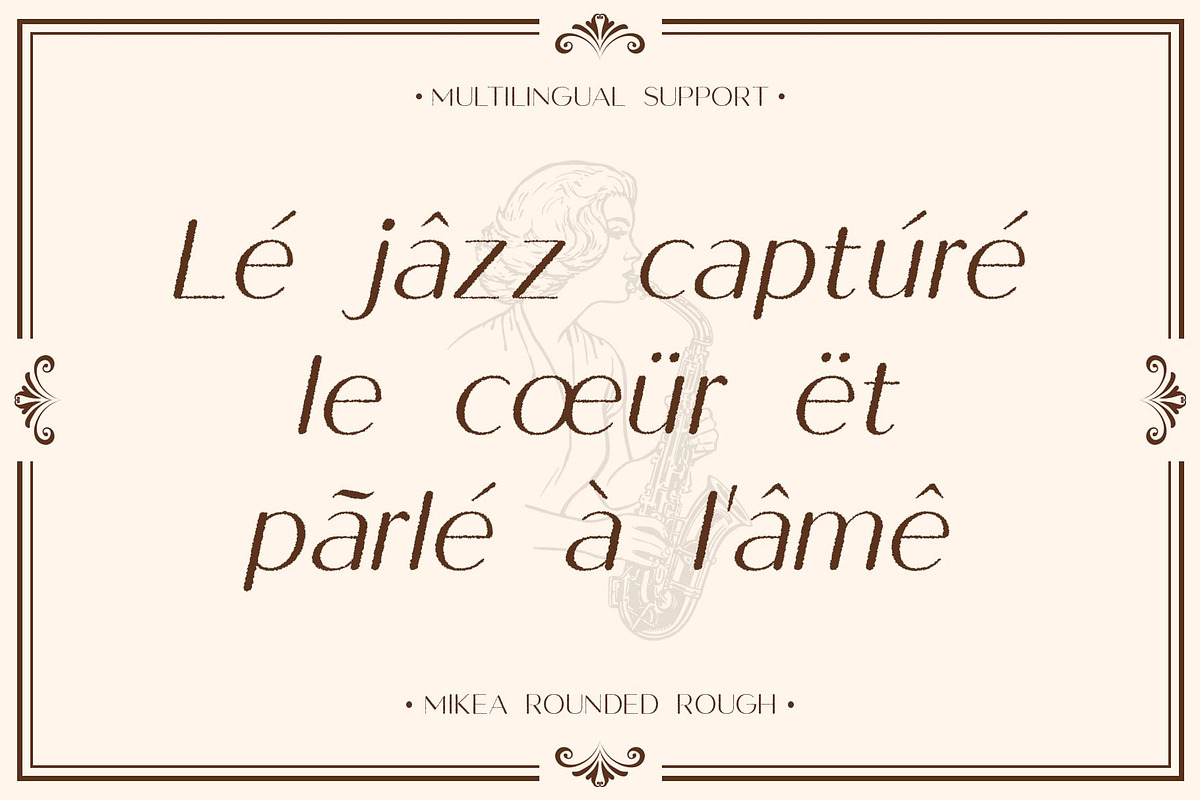 Mikea Rounded Rough, a Sans Serif Font by Craft Supply Co. (Photo 5 of 8)