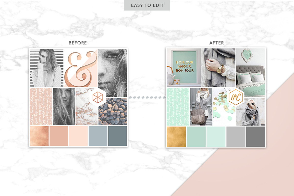 ROSE GOLD | Social Media Pack, a Social Media Template by Marigold Studios (Photo 12 of 13)