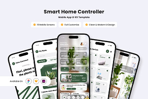 Florinest - Smart Home UI Design, an App Template by productype1