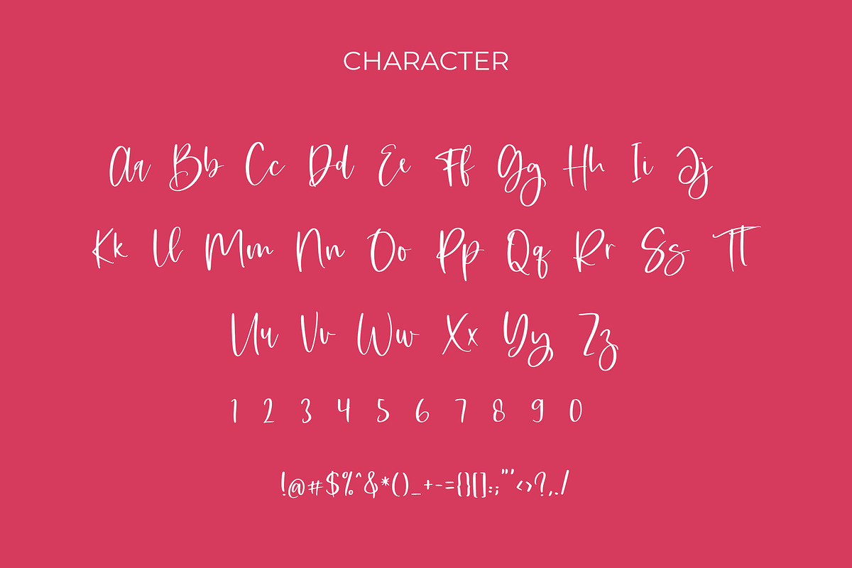 Posting Card Brush Font preview 6