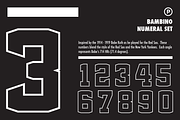 Bambino Numeral Set, a Serif Font by Port Design Company (Thumbnail 2 of 8)