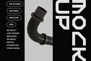 U Shaped Pipe Mockup, a Household Mockup by hiddemaru (Thumbnail 4 of 4)