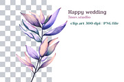 Happy Wedding Card Wall Art, a Decorative Illustration by 7nov.studio (Thumbnail 2 of 5)