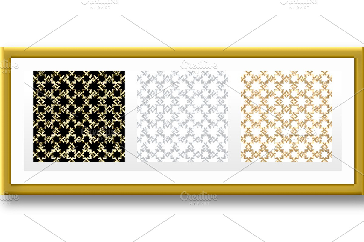 Set of abstract geometry patterns in, a Pattern Graphic by RODINA (Photo 2 of 3)